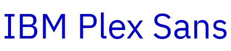 IBM Plex Sans 字体
